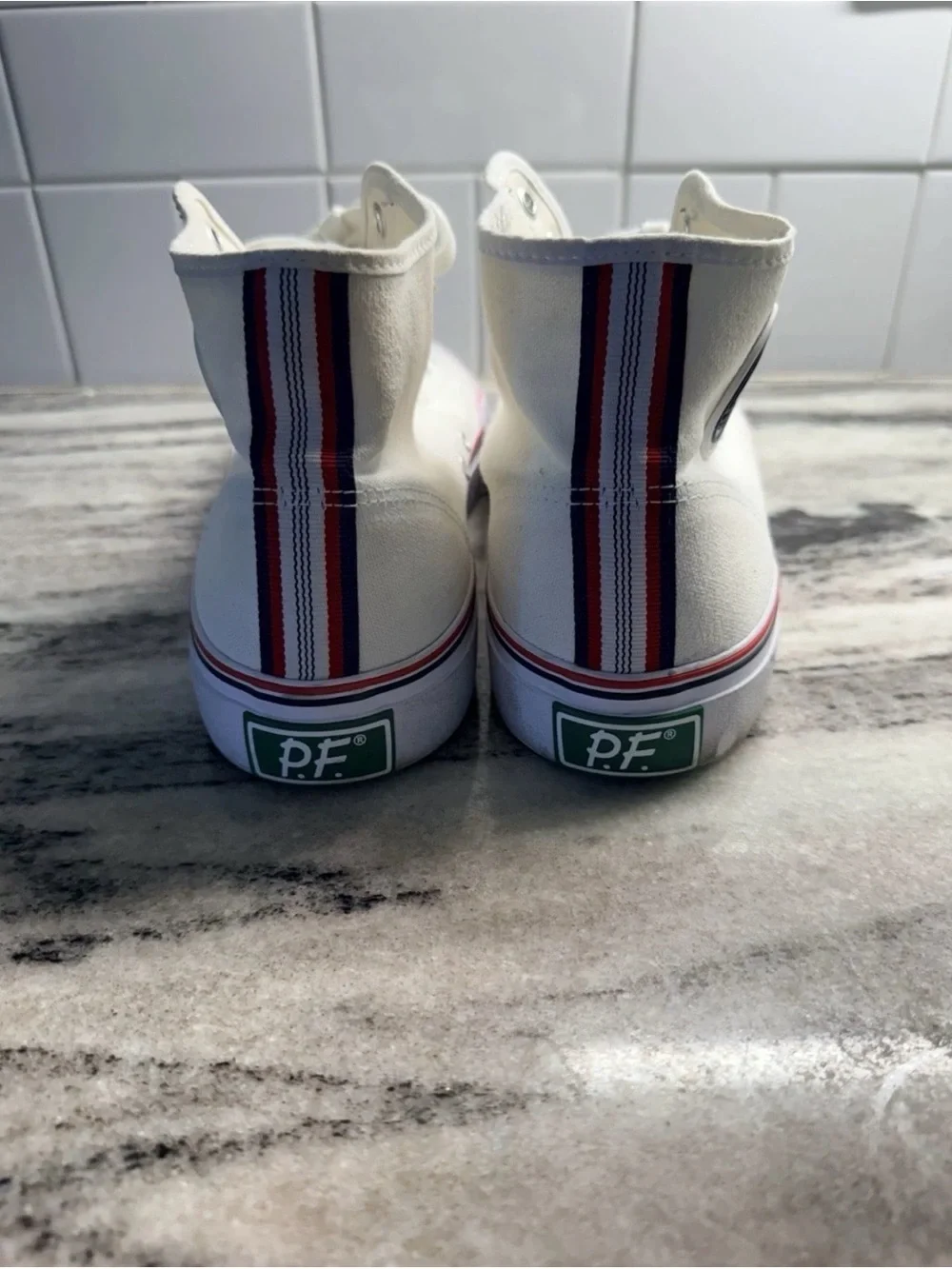 P.F. Flyers Center High-Top Sneakers White Retro Streetwear Size Men’s 12.5 W 11